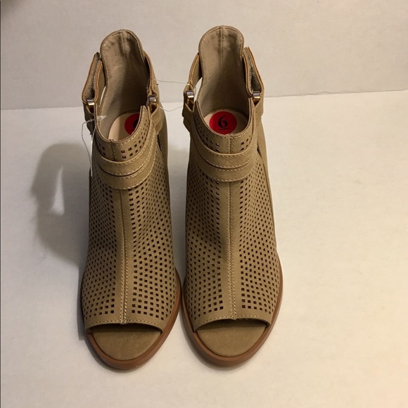 Restricted Shoes - Restricted Open Toe Booties Size 6